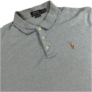 Ralph Lauren Polo Shirt Mens Size XL Blue Classic Fit Pony Casual‎ Short Sleeve